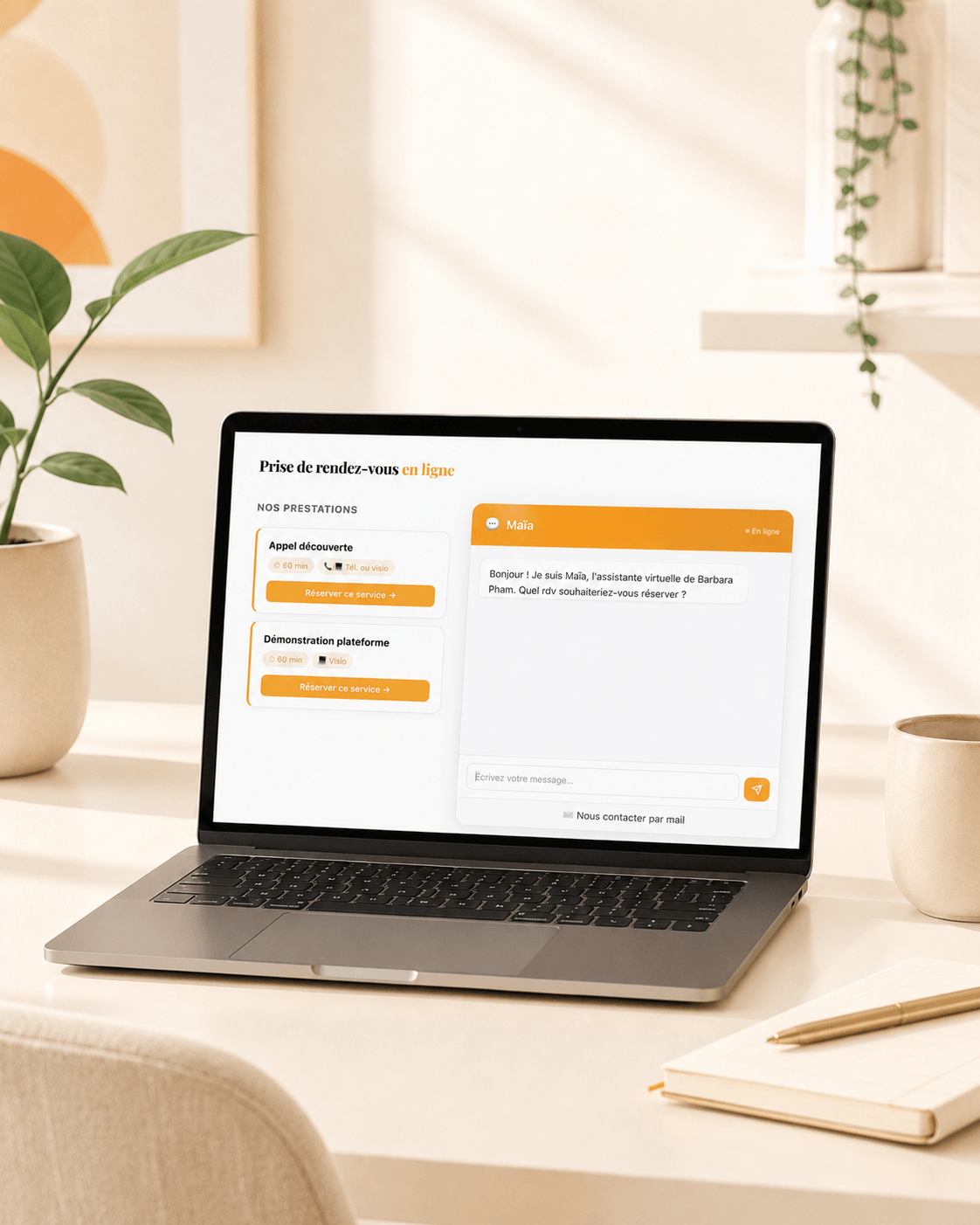 Module WordPress de réservation assistée par IA